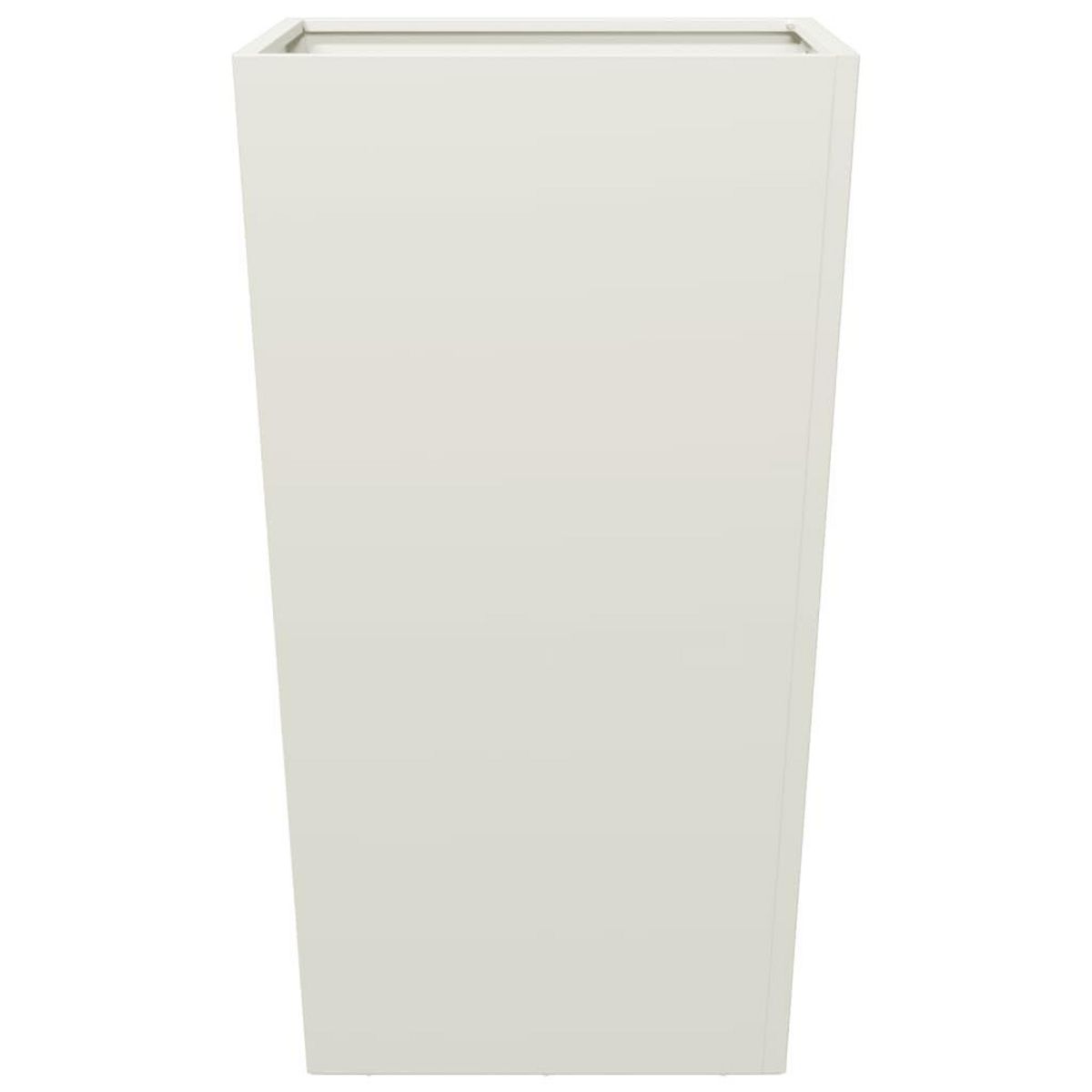 VIDAXL Jardiniere blanc 45x45x75 cm acier