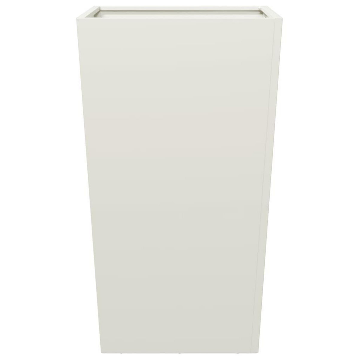 VIDAXL Jardiniere blanc 45x45x75 cm acier