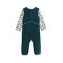 Voir la diapositive 2 : Petit Béguin Pyjama bébé en velours Canopée