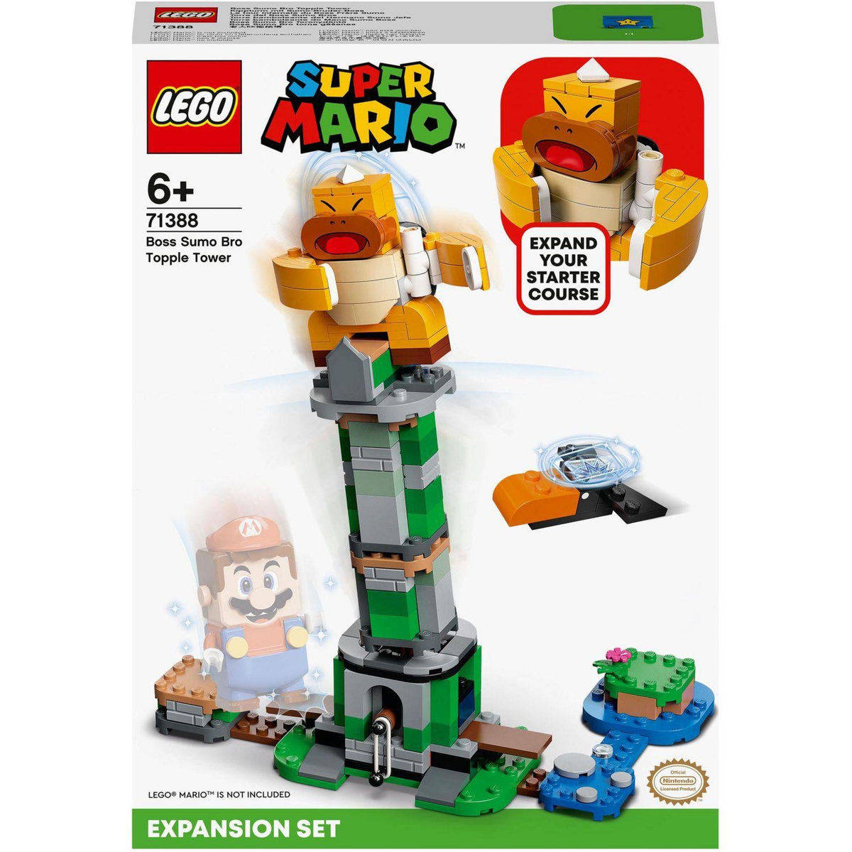 LEGO Super Mario 71388 Ensemble d'Extension La Tour Infernale du Boss Frère Sumo