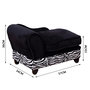 Voir la diapositive 3 : PAWHUT Méridienne canapé design pour chien chat avec coffre de rangement sur pied 57 x 34 x 36 cm noir zébré