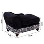 Voir la diapositive 3 : PAWHUT Méridienne canapé design pour chien chat avec coffre de rangement sur pied 57 x 34 x 36 cm noir zébré