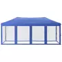 VIDAXL Tente de reception pliable avec parois Bleu 3x6 m