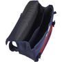 Voir la diapositive 4 : little marcel Cartable 38 cm CP/CE1/CE2 bleu avec rayures blanches