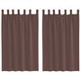 Voir la diapositive 2 : VIDAXL Rideaux en voile avec passe-tringles 2 pcs marron