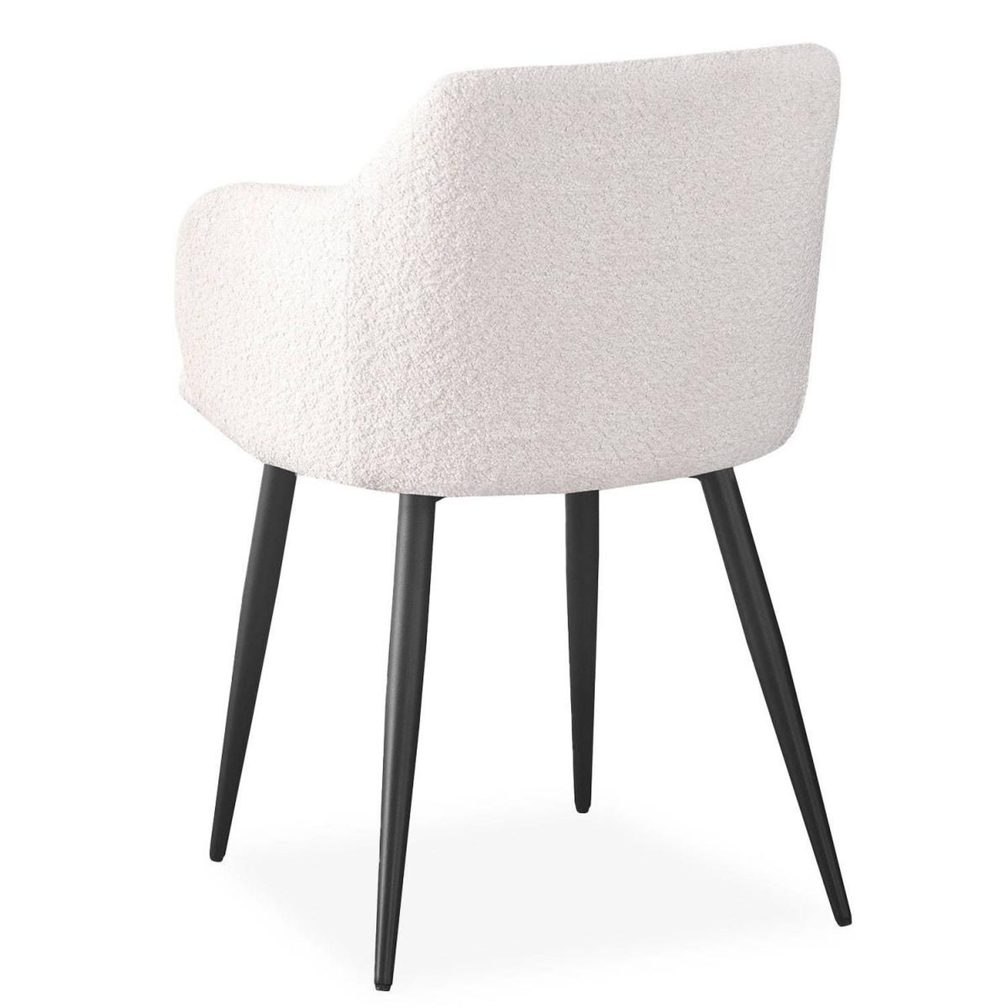 Voir la diapositive 6 : Paris Prix Lot de 2 chaises bouclette  joa  79cm crème