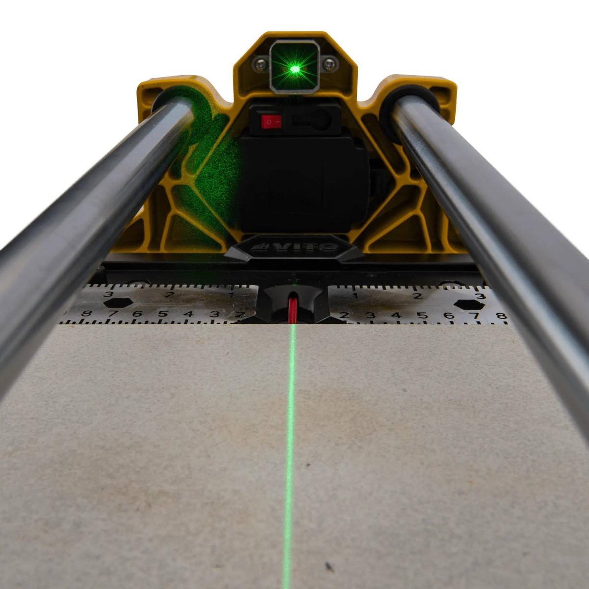 Voir la diapositive 4 : VITO Coupe-carreaux manuel 800 mm avec guide laser, carrelette pour céramique, coupe 3 à 16 mm, angle réglable 0 à 45 degrés vito
