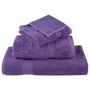Voir la diapositive 4 : VIDAXL Serviettes d invité de qualité supérieure SOLUND 4 pcs violet