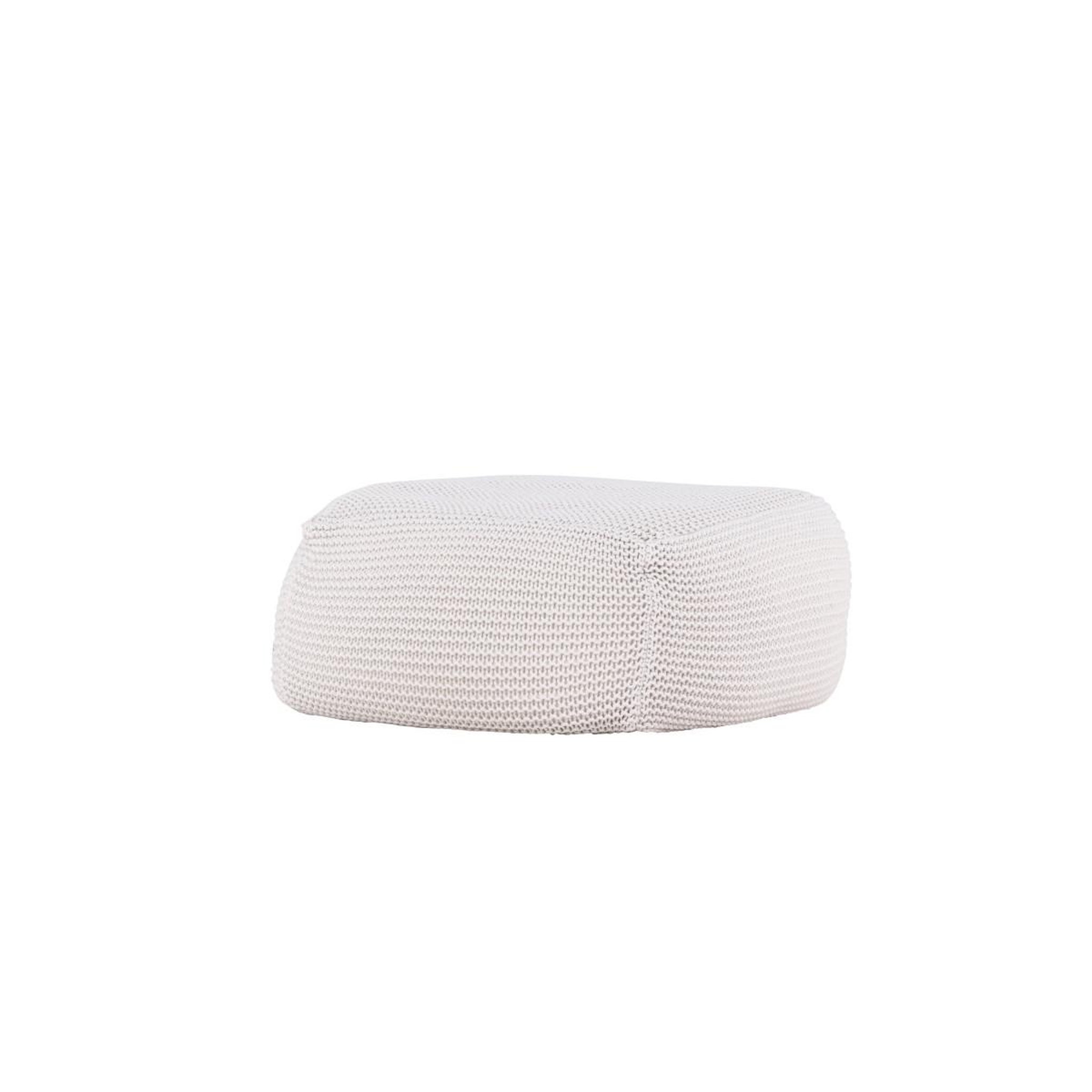 Voir la diapositive 3 : Paris Prix Pouf effet crochet  luca  60cm crème
