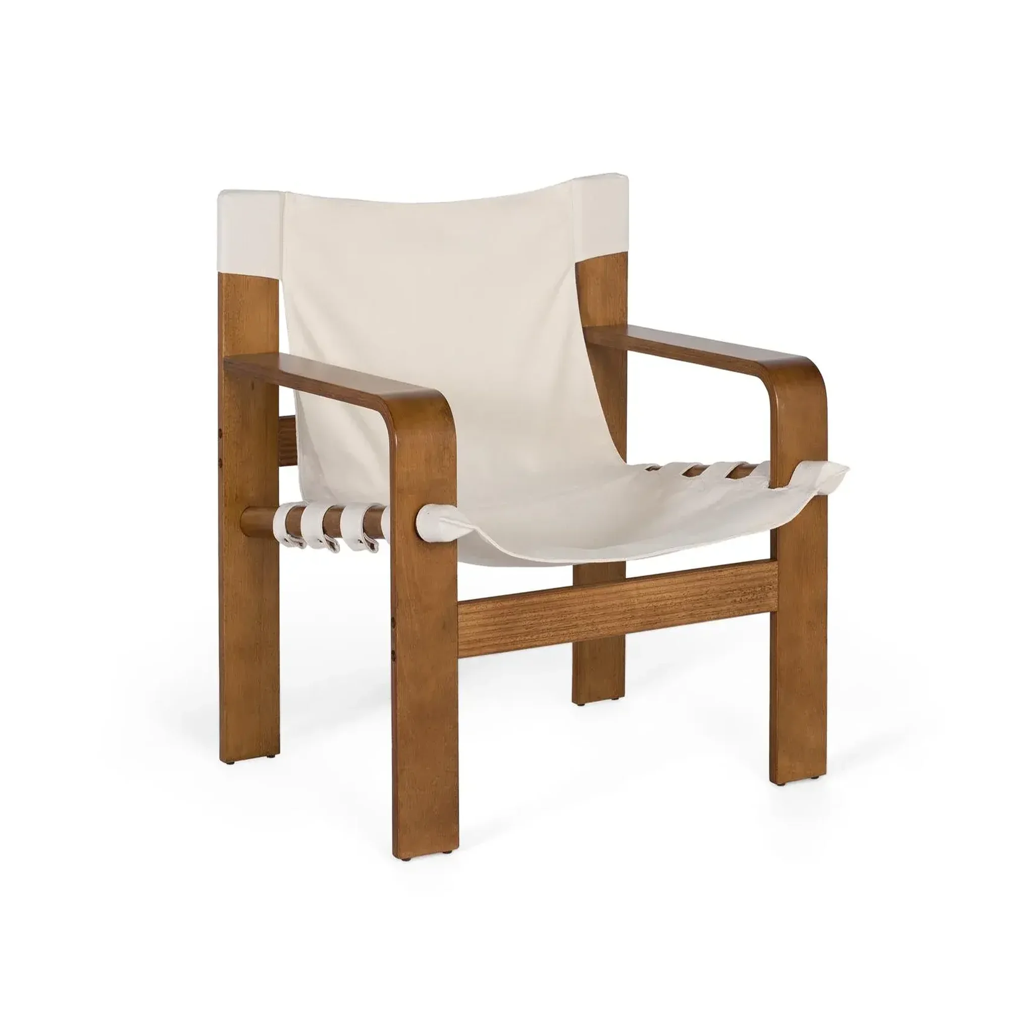 GINER Y COLOMER SL Fauteuil en bois d'hévéa 76 cm style rustique moderne