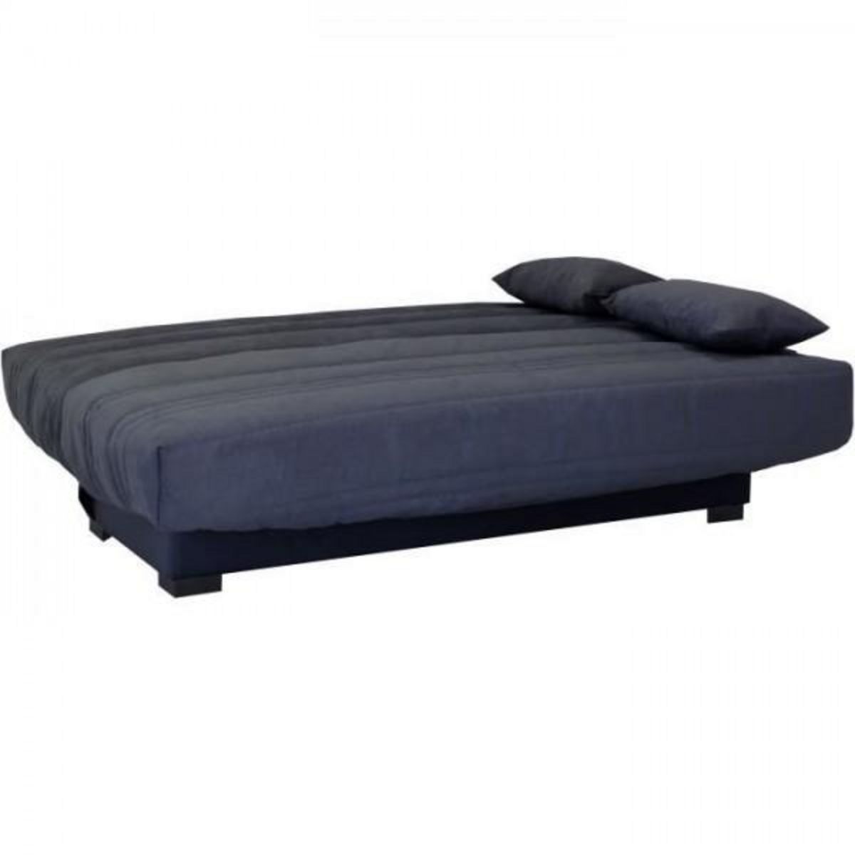 MARKET24 Banquette clic clac 3 places - Matelas 17 cm - Tissu gris anthracite - L199 x P96 x H103 cm - CHLoe