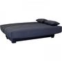 Voir la diapositive 5 : MARKET24 Banquette clic clac 3 places - Matelas 17 cm - Tissu gris anthracite - L199 x P96 x H103 cm - CHLoe
