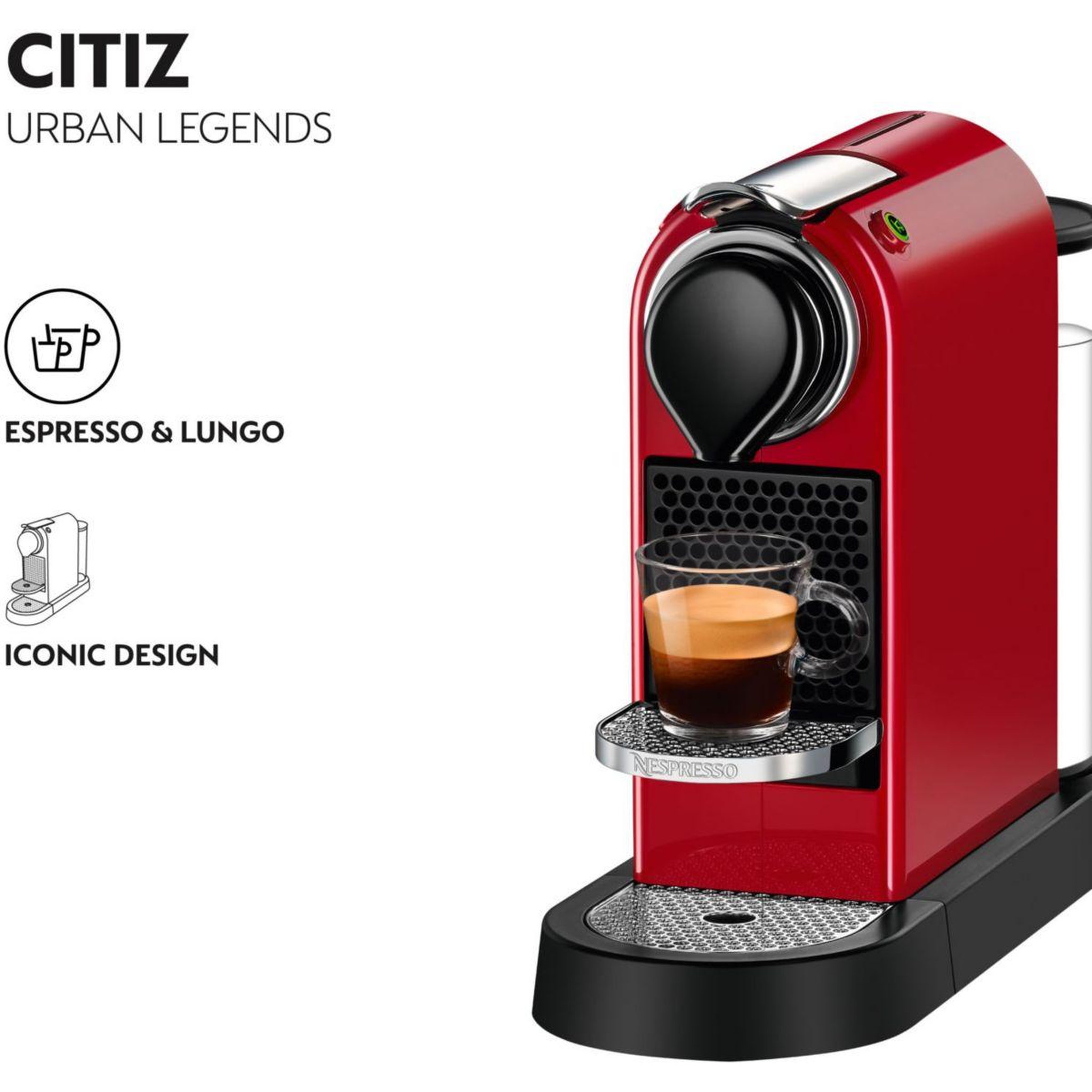 Voir la diapositive 4 : KRUPS Nespresso citiz rouge yy4117fd