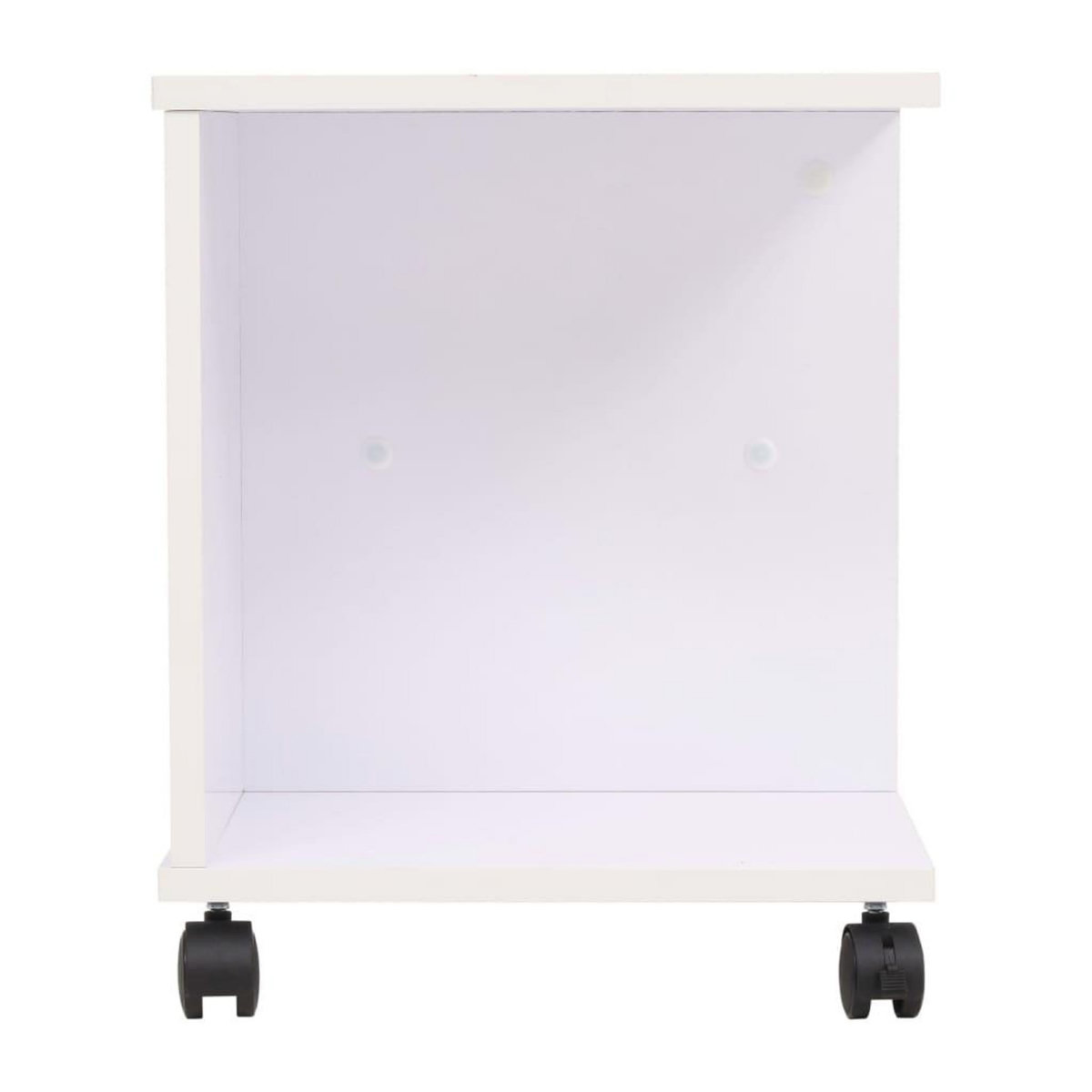 VIDAXL Etagere a roulettes 50x35x42 cm Blanc