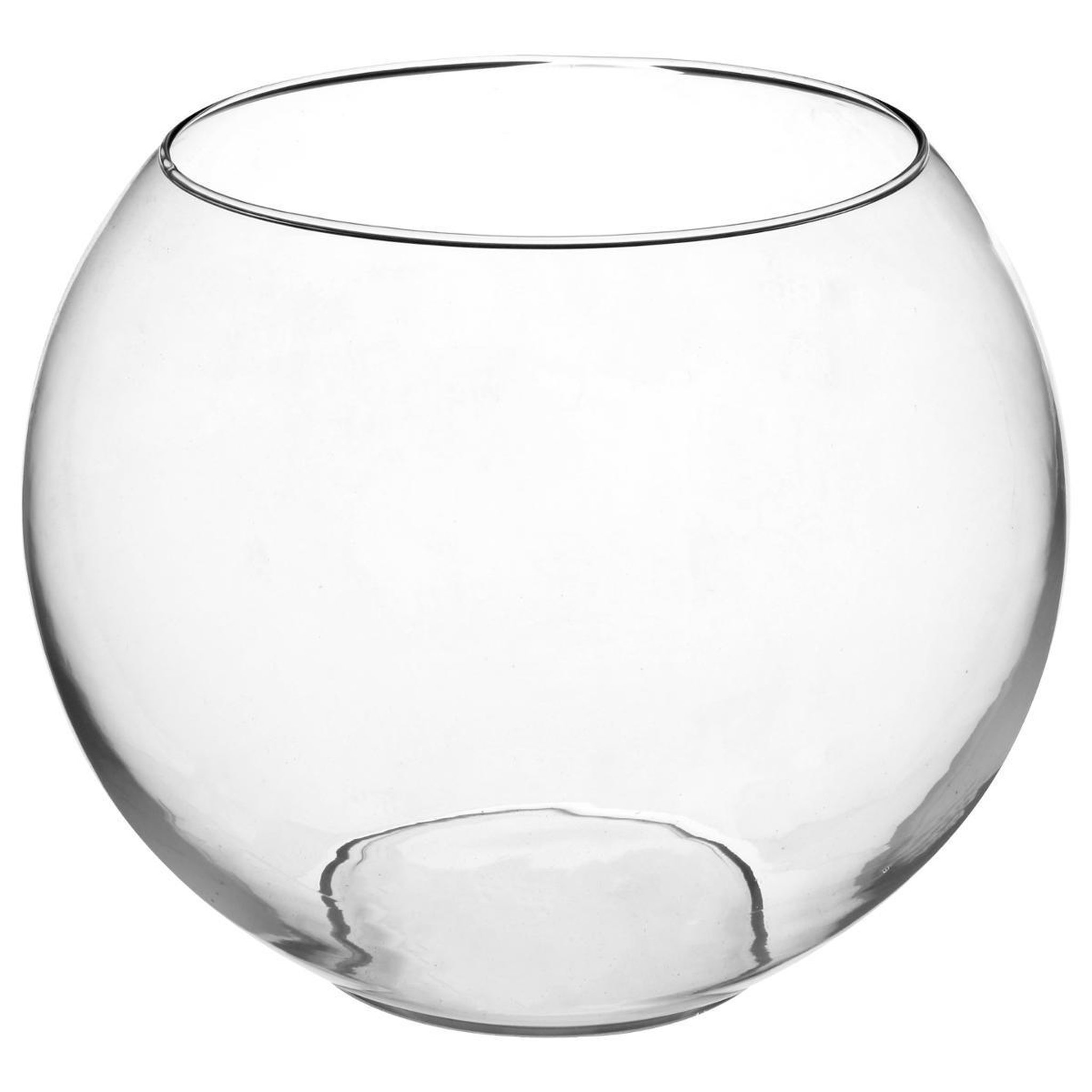 Voir la diapositive 2 : ATMOSPHERA Vase en verre  boule  25cm transparent