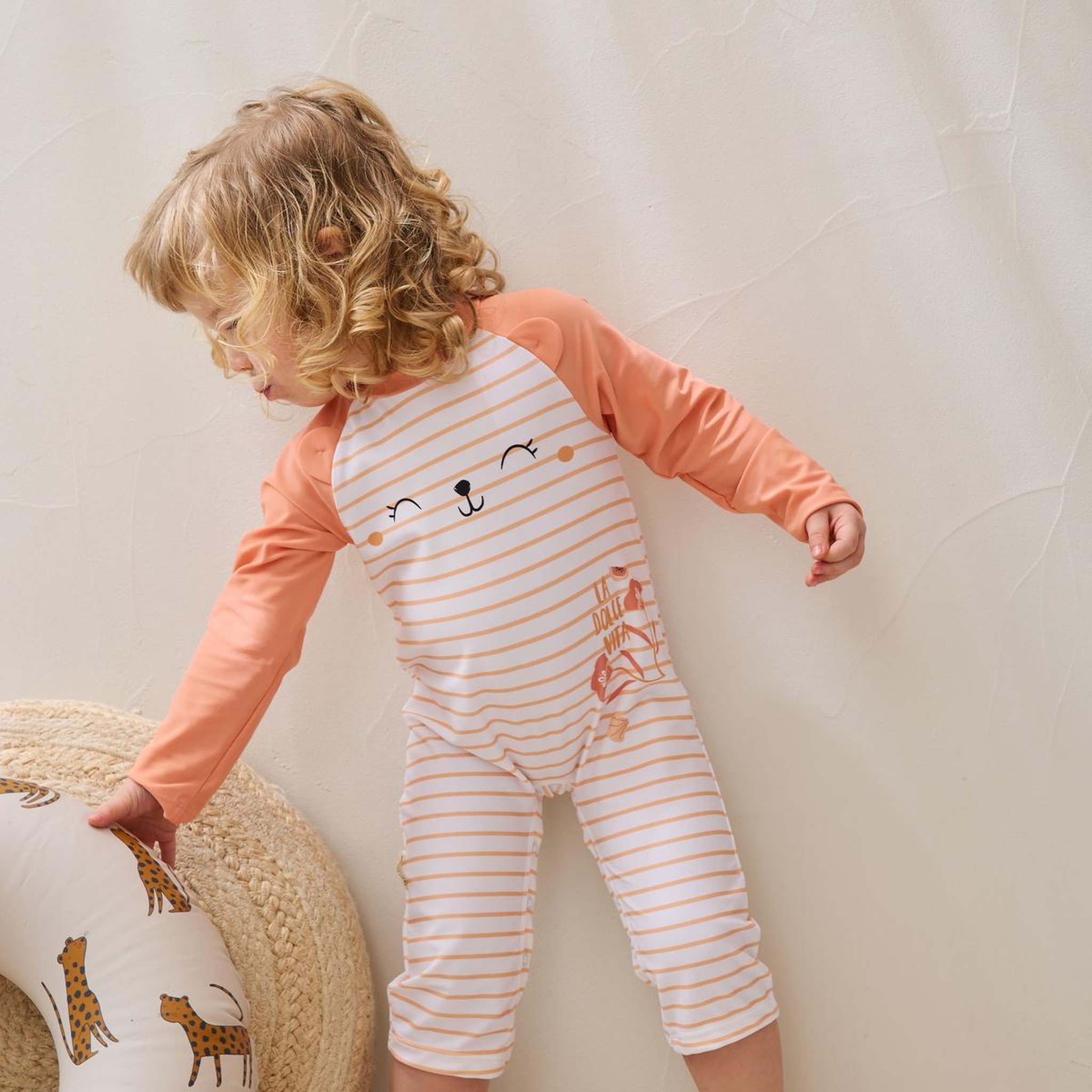 Voir la diapositive 5 : Petit Béguin Combinaison de bain bébé manches longues protection UV Calvi