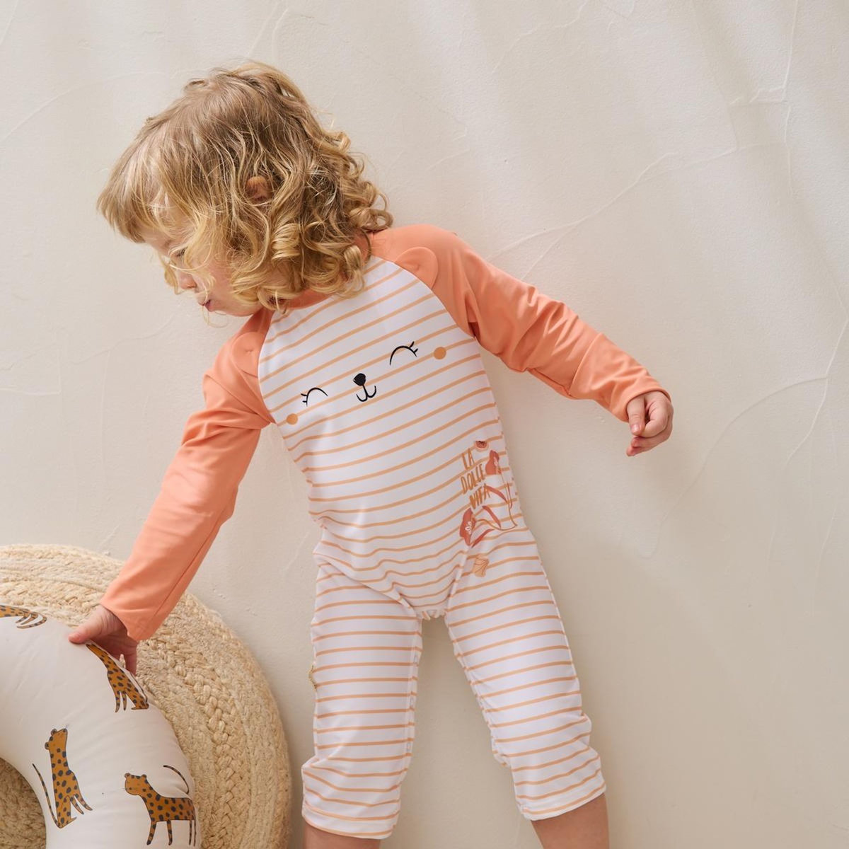 Petit Béguin Combinaison de bain bébé manches longues protection UV Calvi