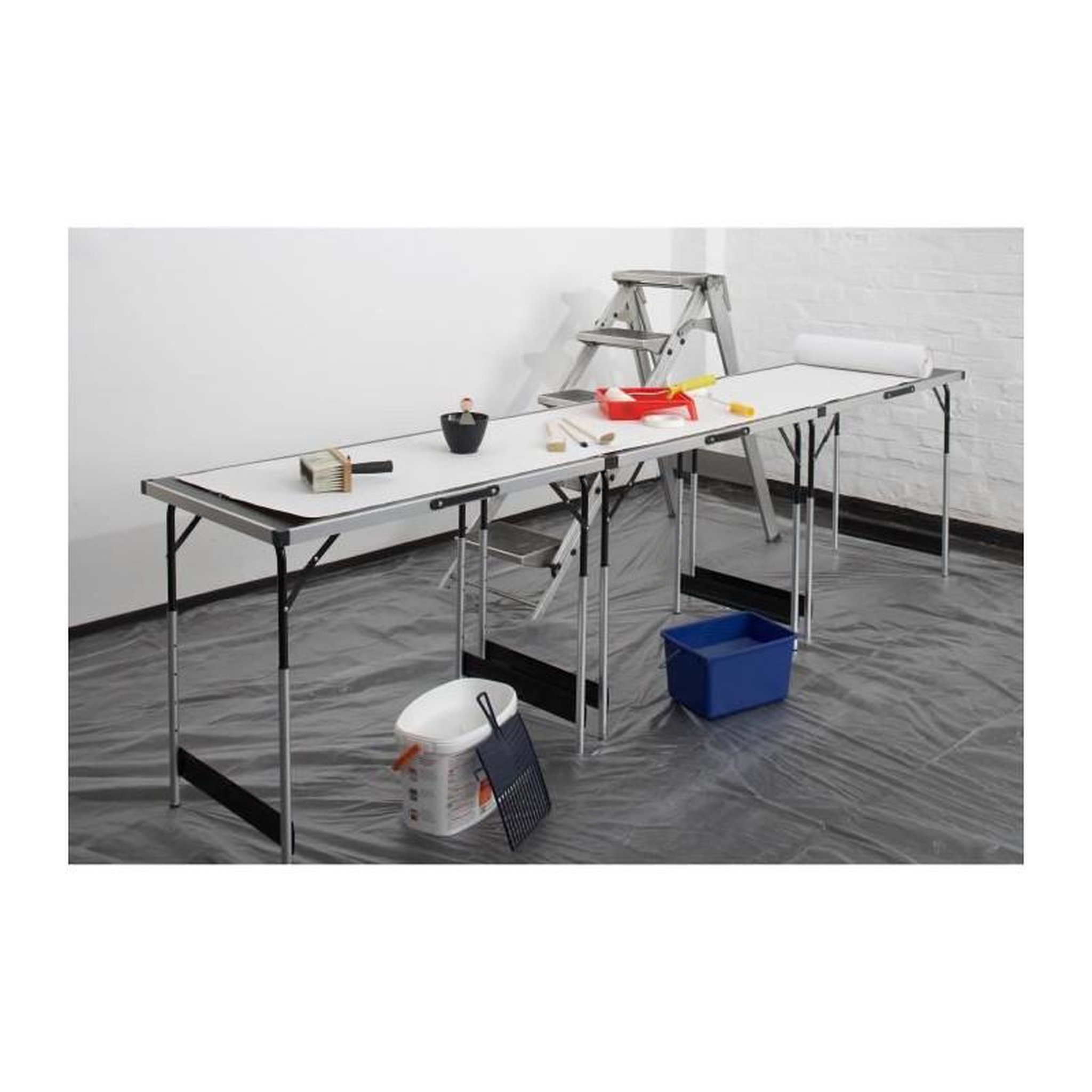 Voir la diapositive 3 : MEISTER MEISTER Lot de 3 tables a tapisser - Tables multifonctions