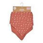 Voir la diapositive 4 : Paris Prix Lot de 2 Bavoirs Bébé  Bandana  41cm Terracotta