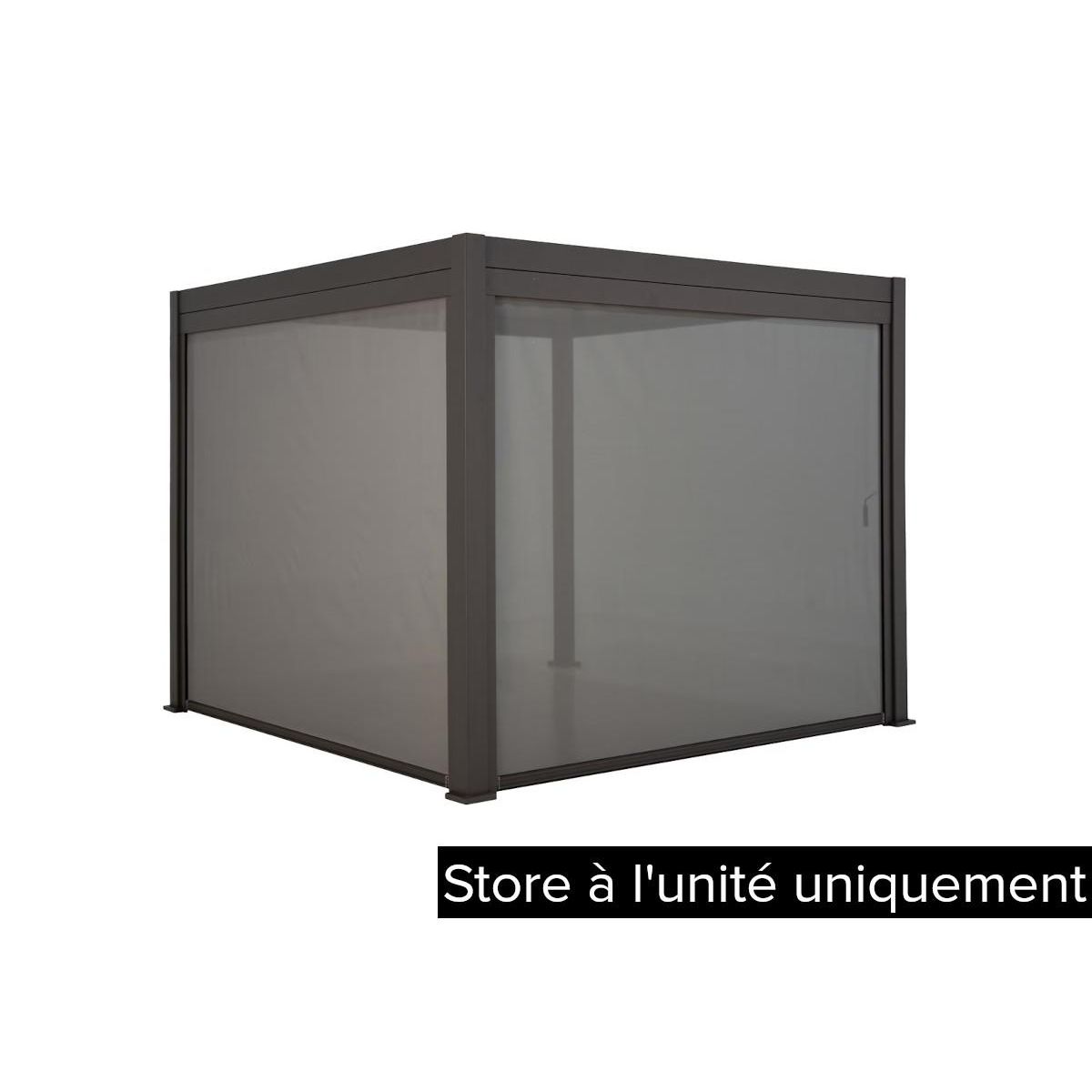 HESPERIDE Store 4 m pour pergola Evora 4 x 3 m texaline graphite - Hespéride