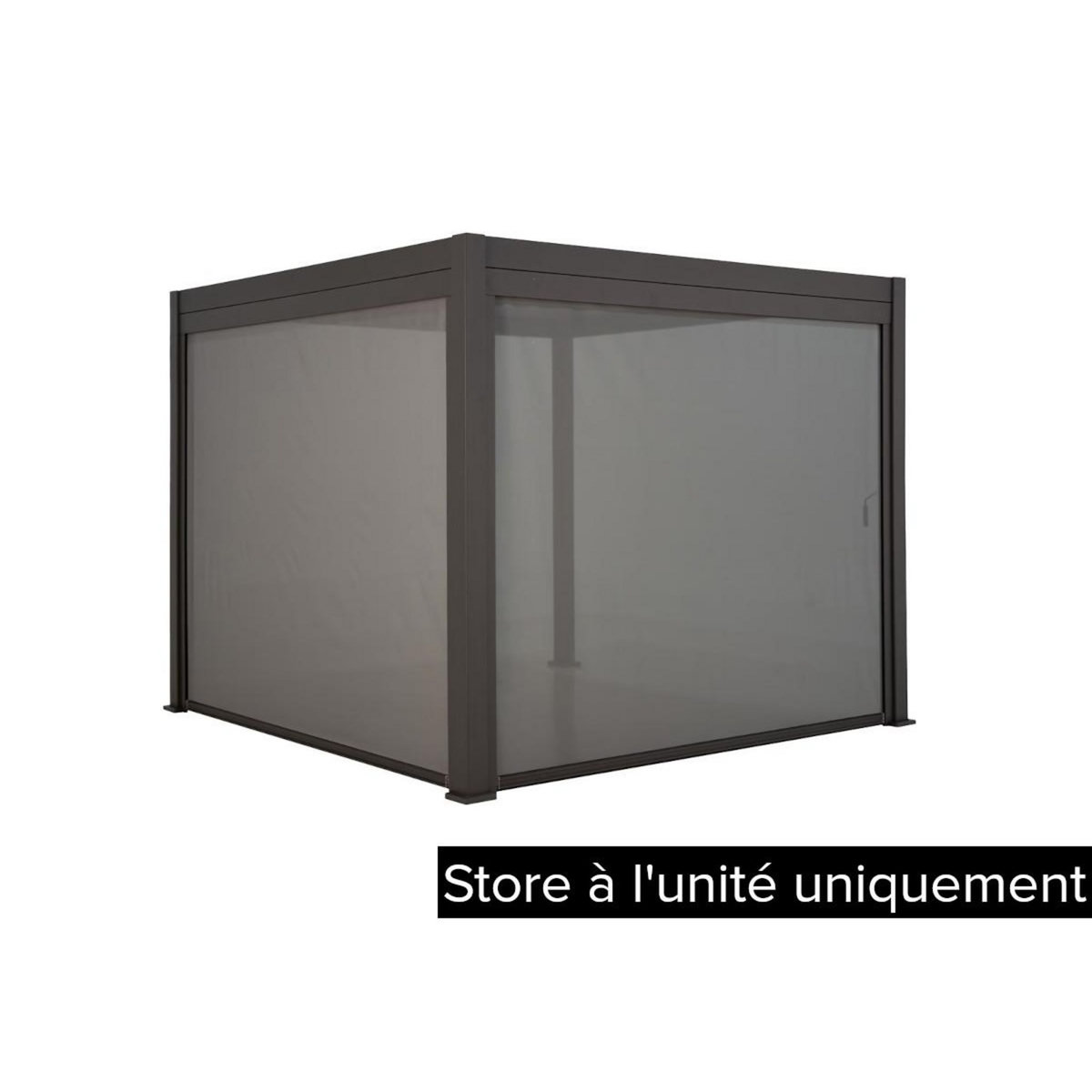 HESPERIDE Store 4 m pour pergola Evora 4 x 3 m texaline graphite - Hespéride