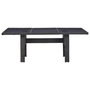 Voir la diapositive 2 : VIDAXL Table a manger Noir 200x100x74 cm Verre et resine tressee