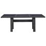 Voir la diapositive 2 : VIDAXL Table a manger Noir 200x100x74 cm Verre et resine tressee
