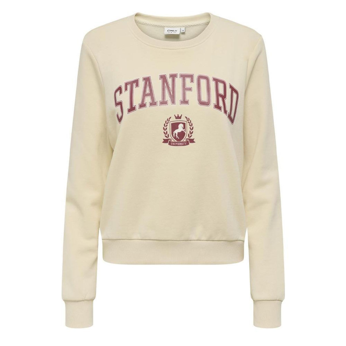 Only Sweat Beige/Rouge Femme Only Rubi