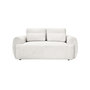 Voir la diapositive 2 : BEST MOBILIER Mahina - canapé droit 2 places - en tissu bouclette