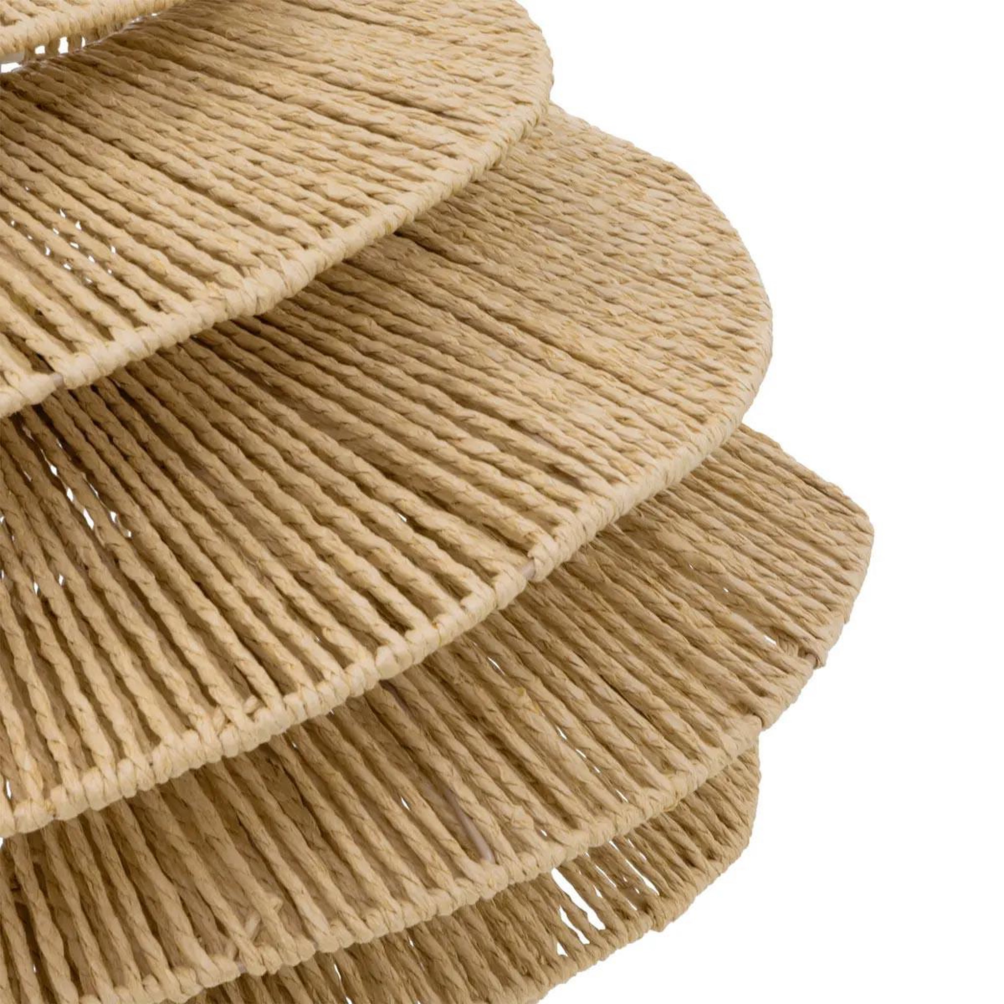 Voir la diapositive 3 : ATMOSPHERA Lampe suspension design corde  ozan  54cm naturel