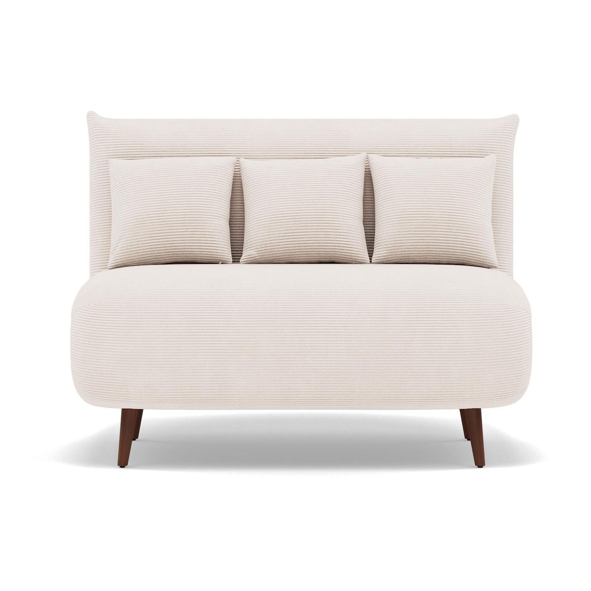 BEST MOBILIER Lumi - banquette convertible clic-clac 2 places en velours côtelé