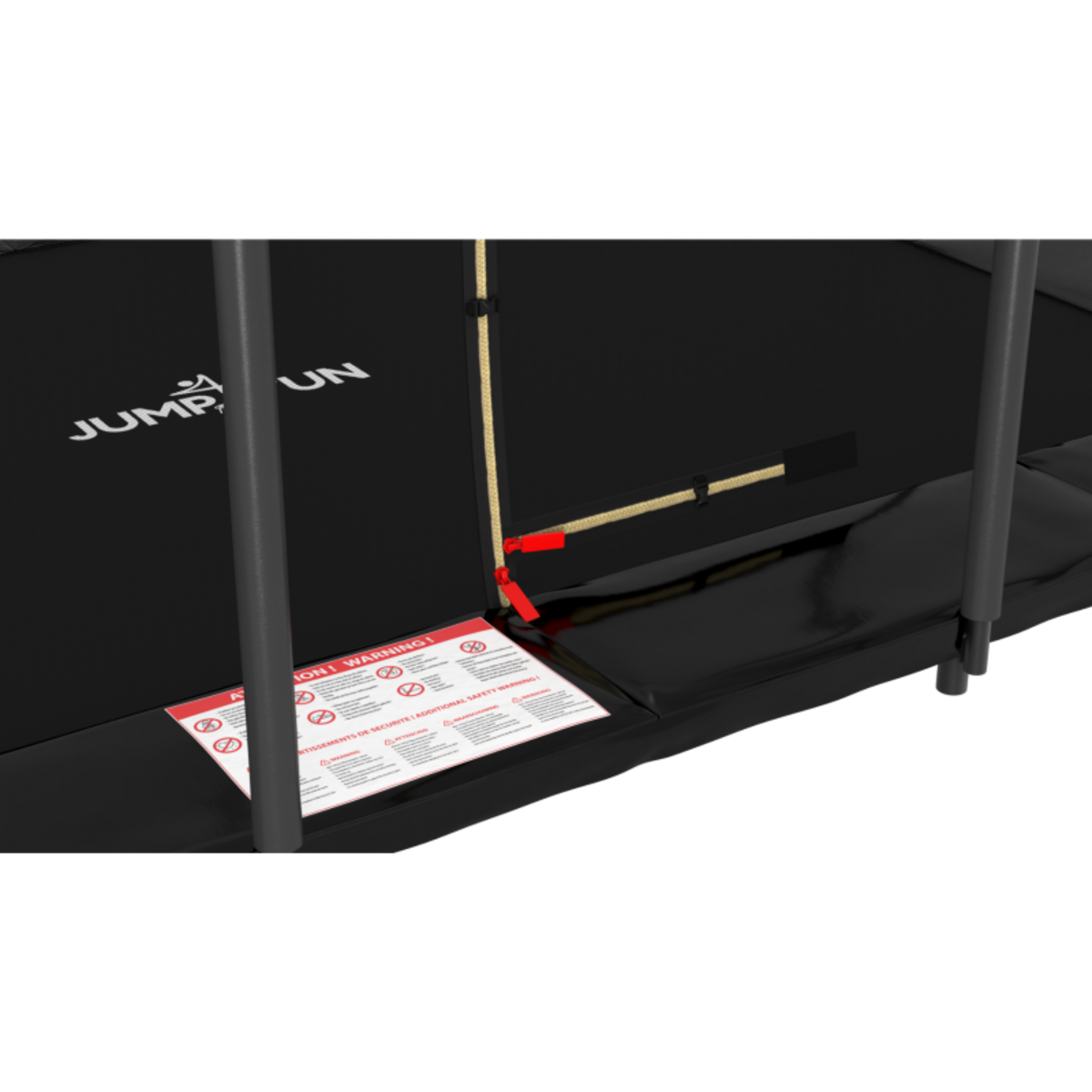 JUMP4FUN Trampoline de Jardin Rectangulaire XXL 518 x 305 cm - modèle Famille - avec Filet de sécurité, Matelas de Protection et Echelle