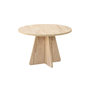 Voir la diapositive 1 : TOILINUX Table basse ronde effet travertin VALENCE - Beige