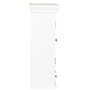 Voir la diapositive 4 : VIDAXL Armoire murale Blanc 49x22x59 cm Bois d'ingenierie