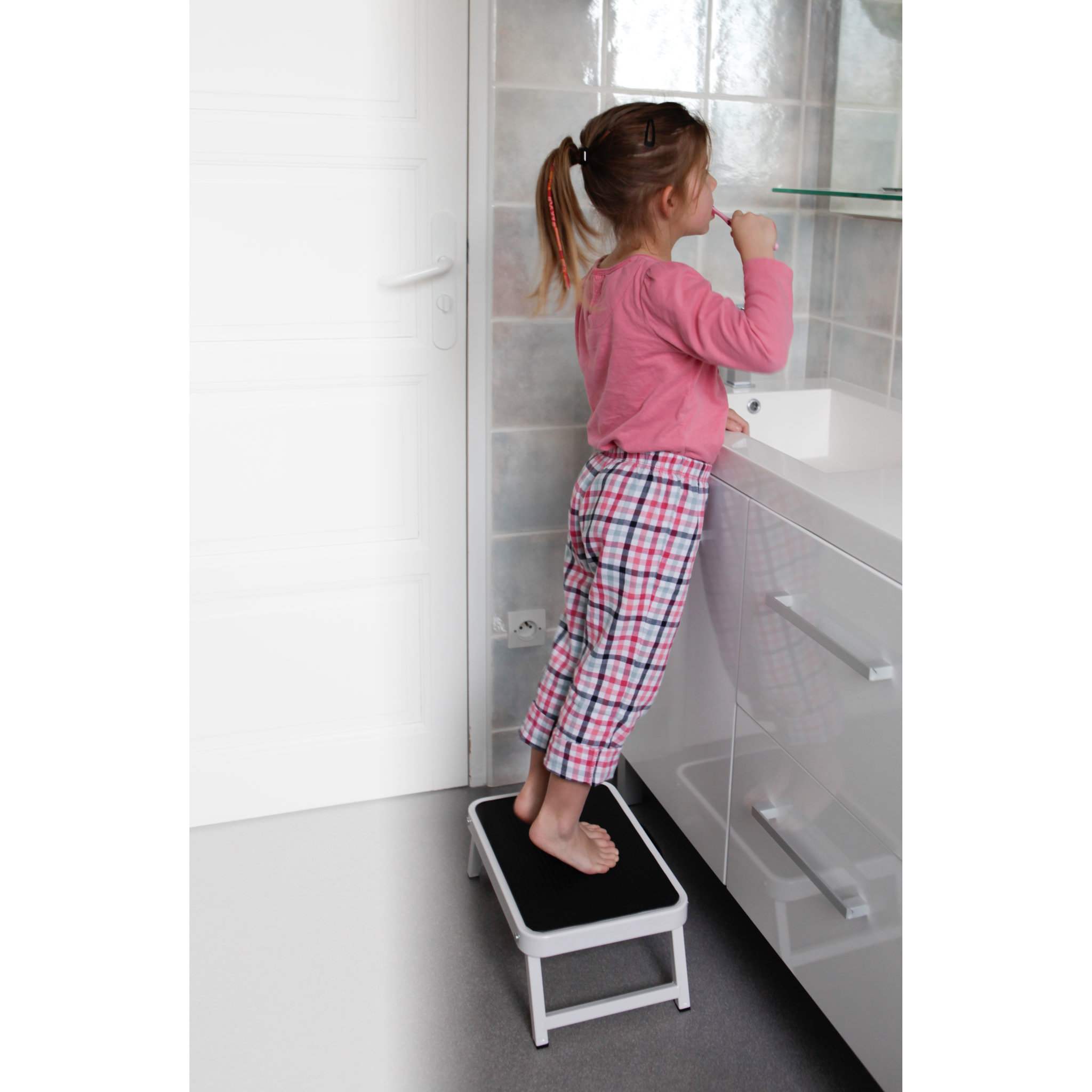 Voir la diapositive 3 : HAILO Plate-forme pliante One step Grise