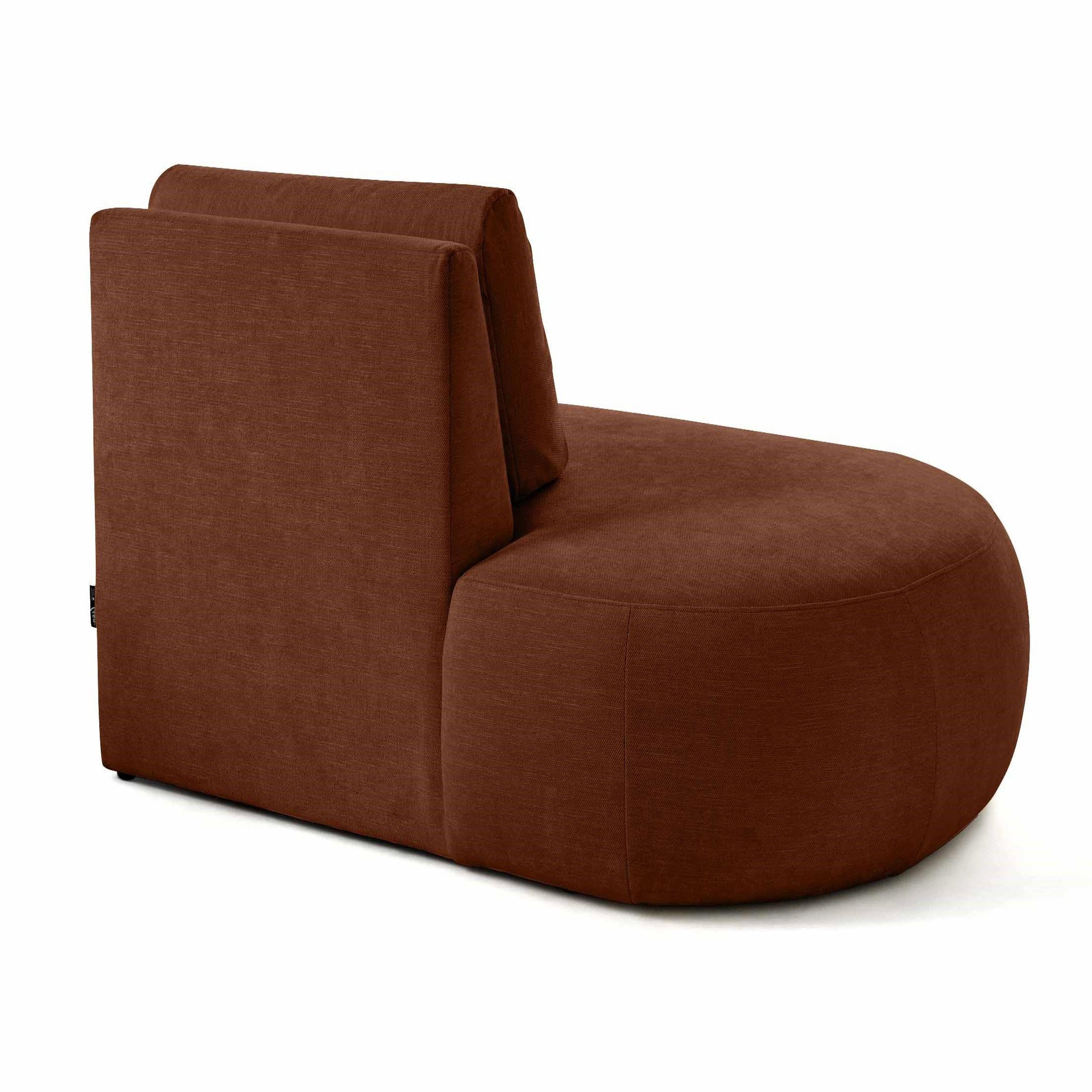 Voir la diapositive 5 : LISA DESIGN Santorini - module d'assise gauche - en tissu texturé