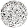 Voir la diapositive 1 : SECRET DE GOURMET Lot de 6 Assiettes Plates  Black Floral  27cm Noir