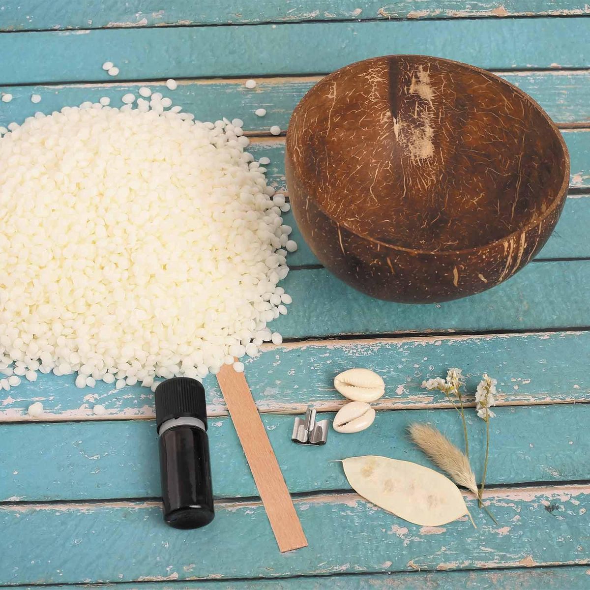 Graine créative Bougie noix de coco à faire soi-même