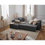 Voir la diapositive 2 : BEST MOBILIER Topaze - canapé d'angle réversible - 4 places - convertible avec coffre - en tissu