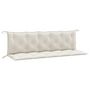 Voir la diapositive 2 : VIDAXL Coussins de banc de jardin lot de 2 creme melange tissu