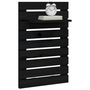 Voir la diapositive 4 : VIDAXL Etageres de chevet murales 2 pcs Noir Bois de pin massif