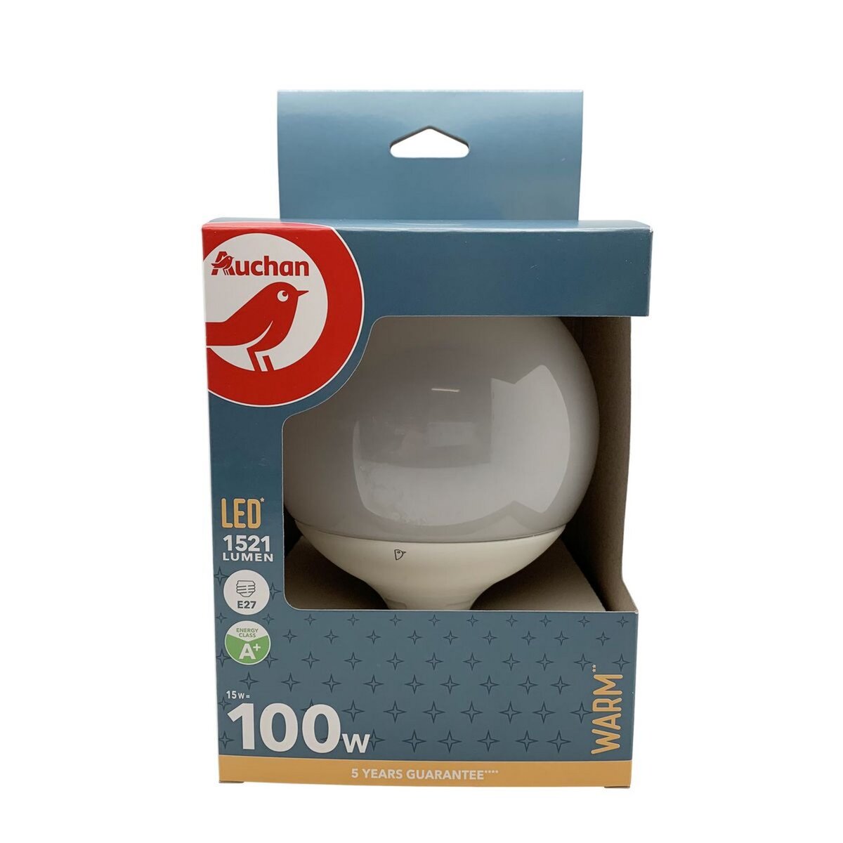 AUCHAN Ampoule Globe LED STANDARD E27 100W Lumière chaude pas cher