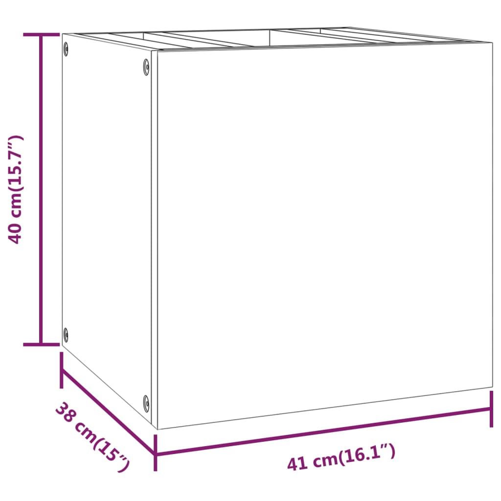 Voir la diapositive 6 : VIDAXL Armoire murale de salle de bain 41x38x40 cm Bois de teck solide
