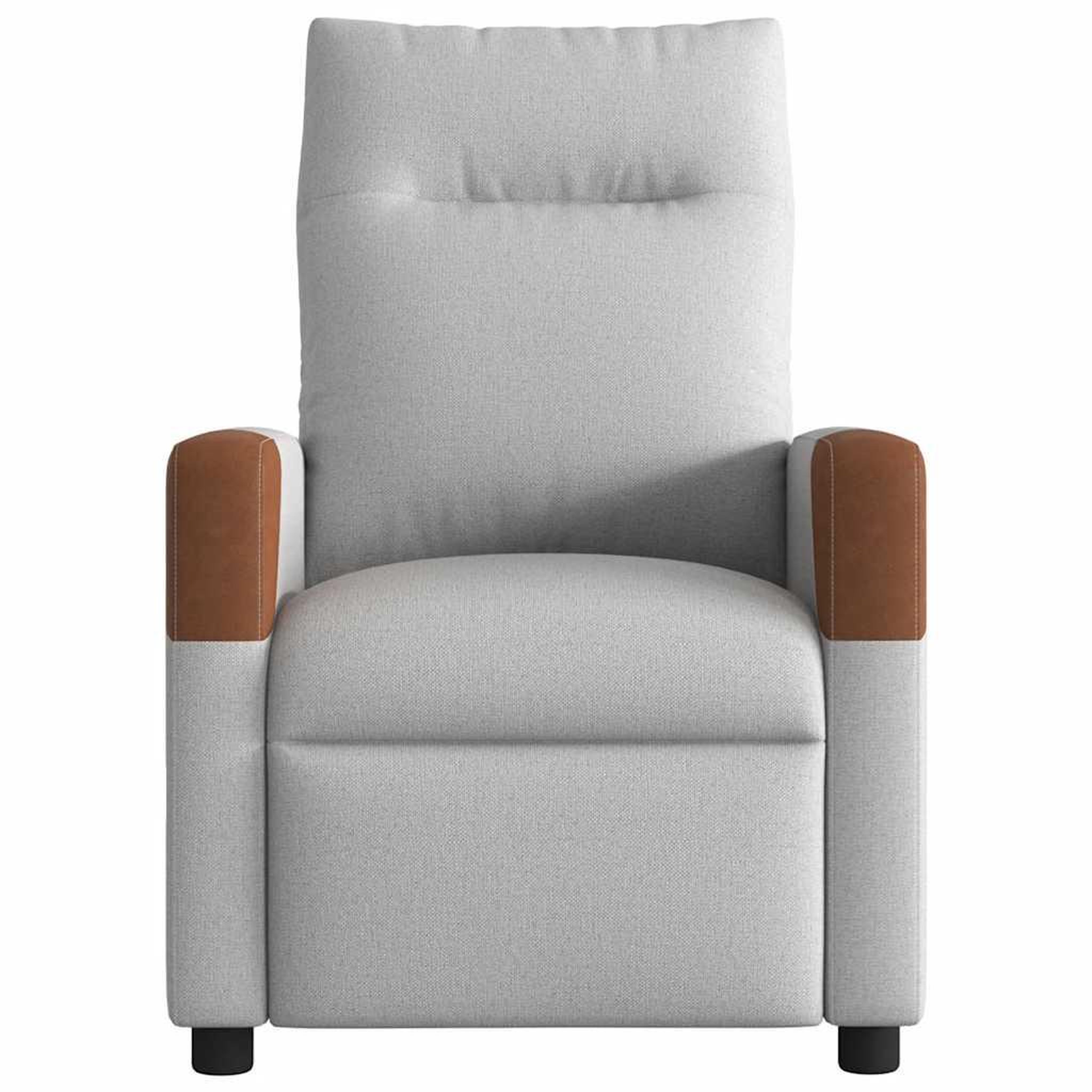 Voir la diapositive 3 : VIDAXL Fauteuil inclinable gris nuage tissu