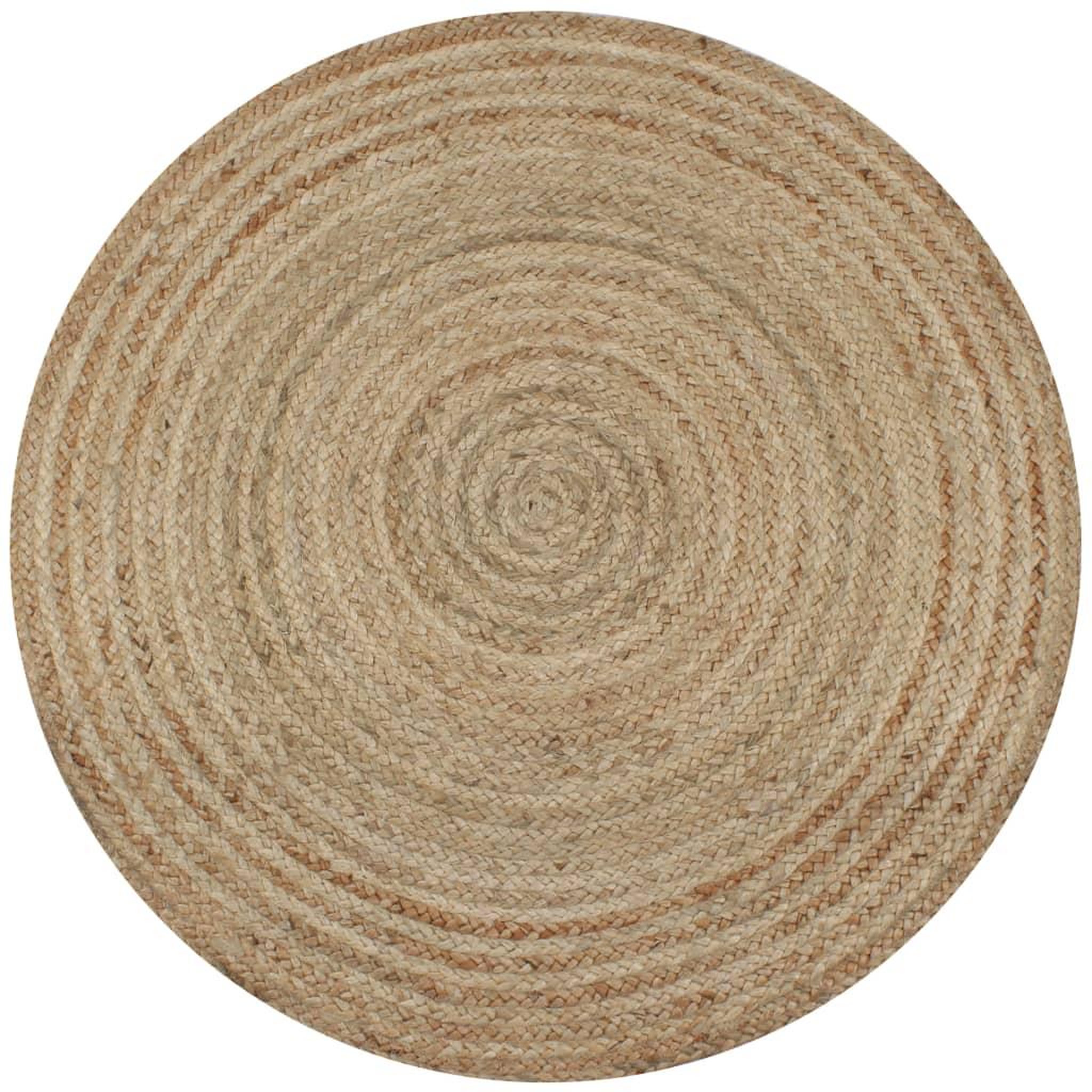 Voir la diapositive 1 : VIDAXL Tapis Jute tresse 90 cm rond