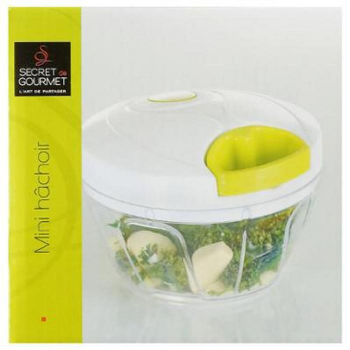 FIVE Hâchoir Manuel à Fil en Inox  Bicolore  12cm Blanc & Gris