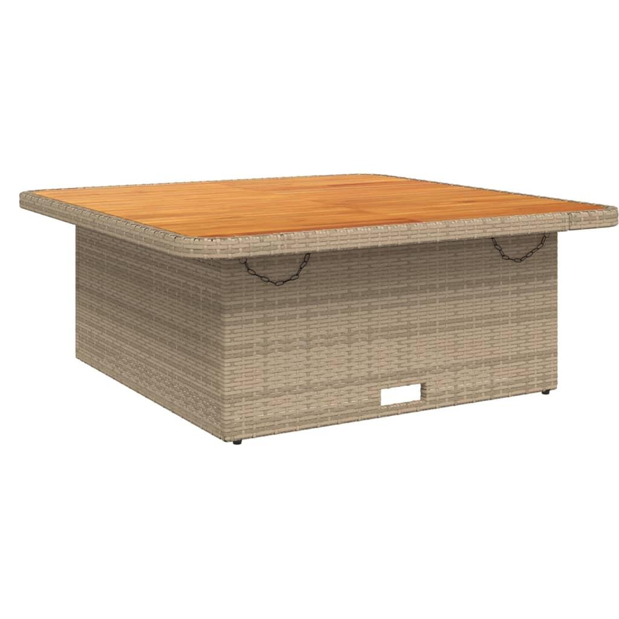 Voir la diapositive 4 : VIDAXL Ensemble a manger de jardin avec coussins 5pcs Beige poly rotin
