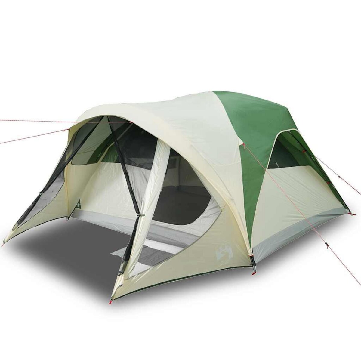 VIDAXL Tente familiale tunnel 6 personnes vert impermeable