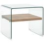 Voir la diapositive 1 : VIDAXL Table basse Clair 50x50x45 cm Verre trempe