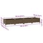 Voir la diapositive 6 : VIDAXL Lit sureleve 160x40x23 cm Polypropylene